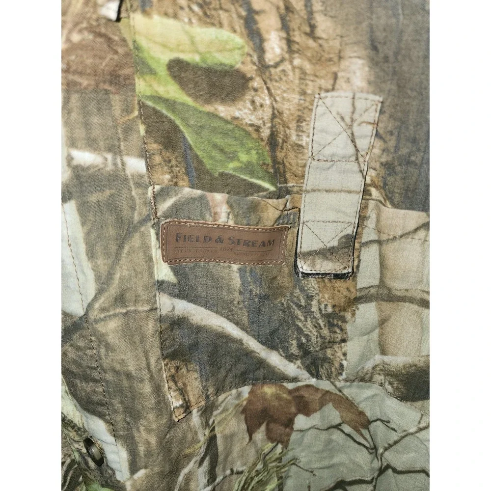 Field And Stream Men's Camo Long Sleeve Button Up Fishing/hunting Shirt XL - Picture 5 of 9